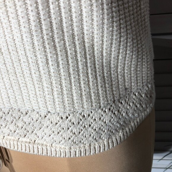 Ryegrass Cream Crochet Knit Crop Tank Top XXL - Picture 8 of 10